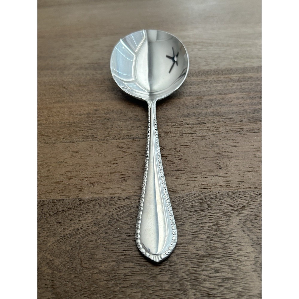 Reed & Barton Englefield Large Casserole Serving Spoon Stainless Glossy 8.75" - Picture 2 of 6
